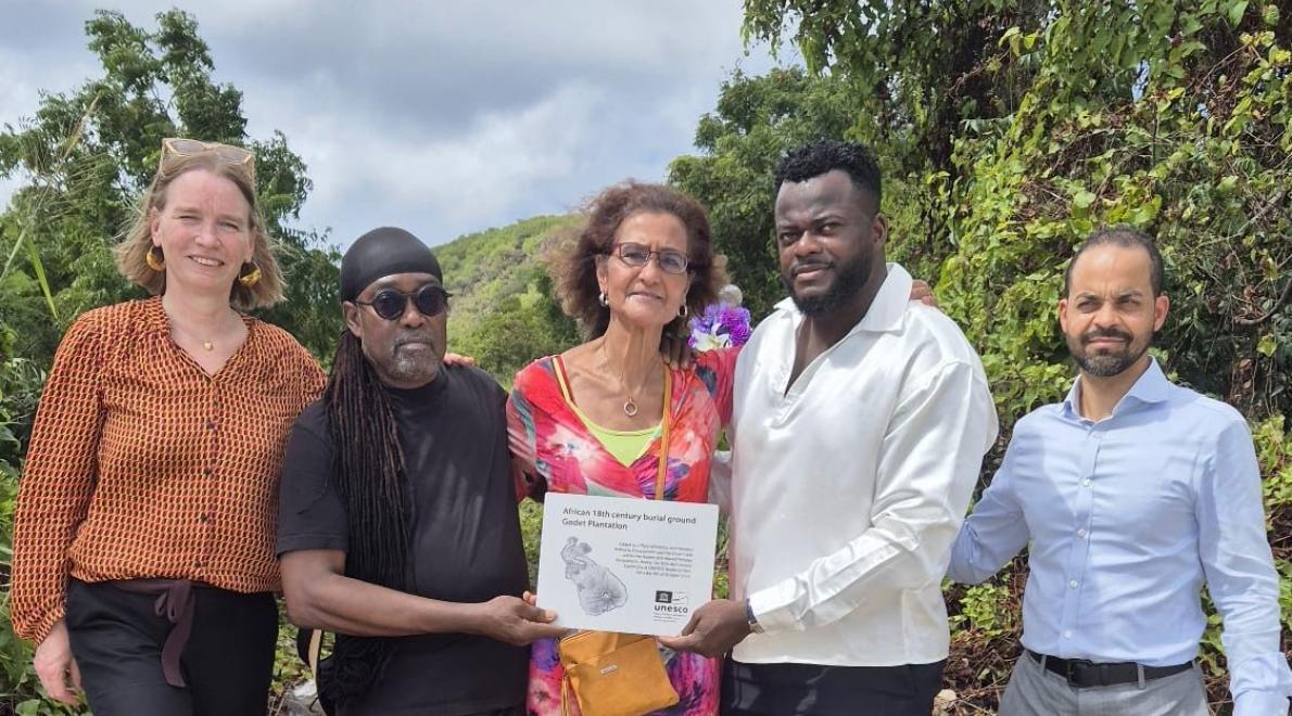 UNESCO plaques unveiled at St. Eustatius Afrikan Burial Grounds